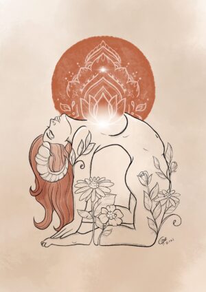 Aries Fine-Line Goddess Print